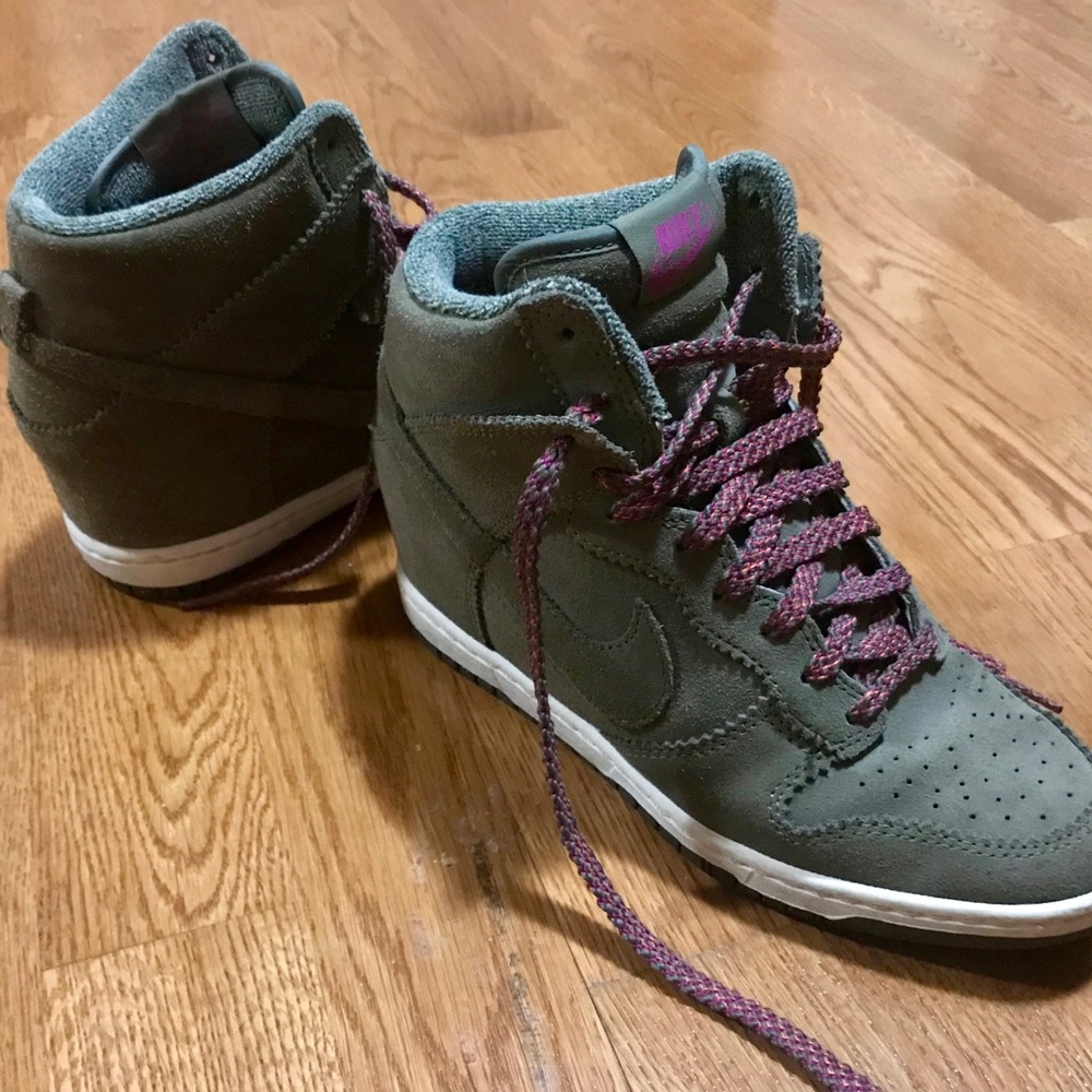 Nike wedge sneakers, size 7.5